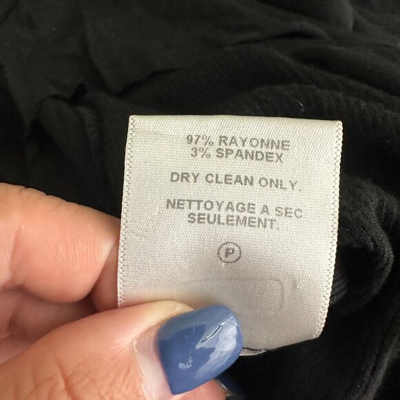 2/$24  Velvet by Graham Spencer Grace Satin Midi Skirt Black Medium #A0518 TRB3 - Picture 7 of 8